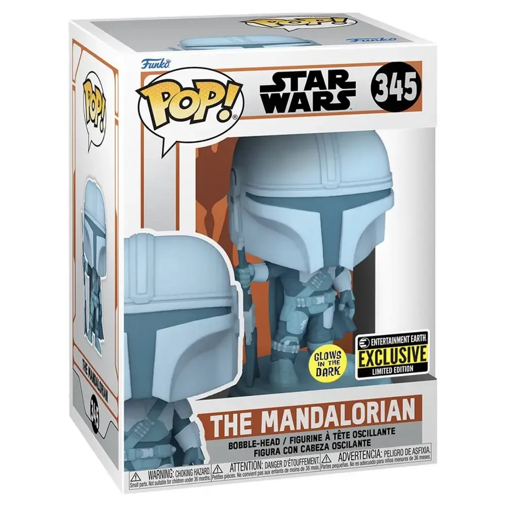 Funko Pop! the Mandalorian - the Mandalorian Hologram (Glow in the Dark) Vinyl F