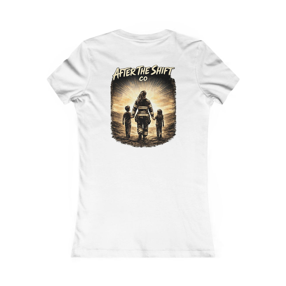 Thumbnail: Police mom T shirt: 'PROTECT AND SERVE CO' graphic of mom, children