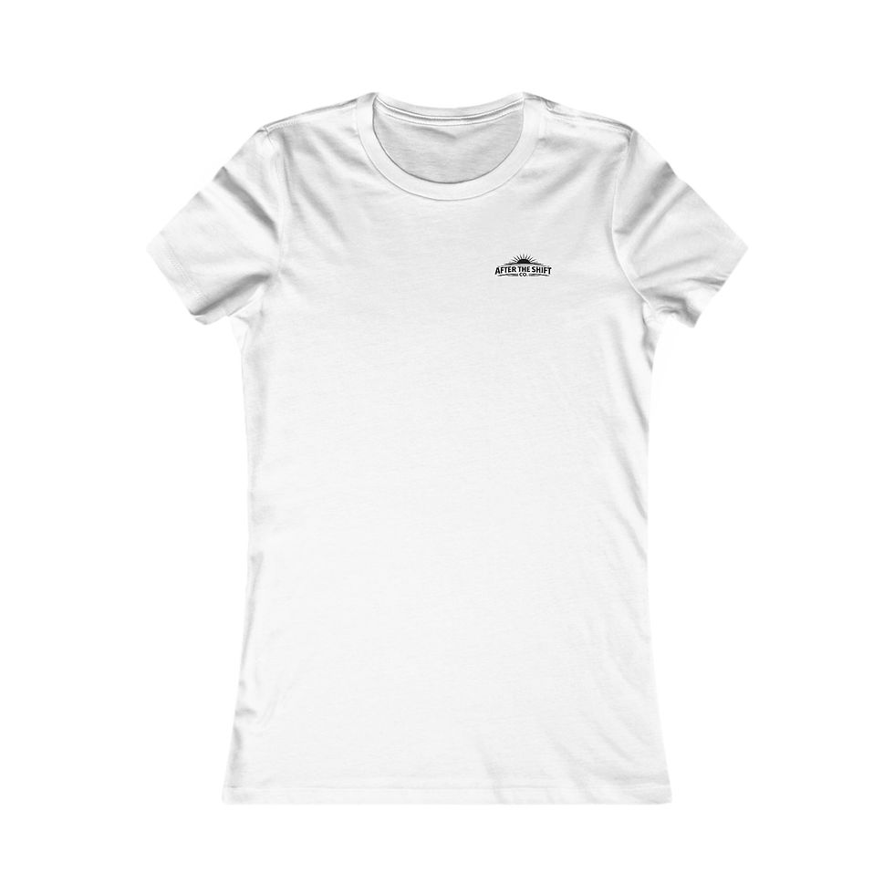 Thumbnail: Fitted white Police mom T shirt