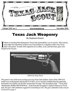 Texas Jack Association Scout - Issue 72 - November 2010