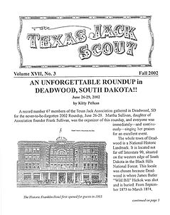 Texas Jack Association Scout - Issue 49 - September 2002
