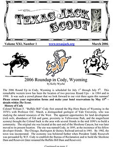 Texas Jack Association Scout - Issue 58 - March 2006