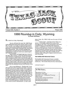 Texas Jack Association Scout - Issue 35 - January 1998