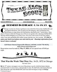 Texas Jack Association Scout - Issue 109 - March 2023