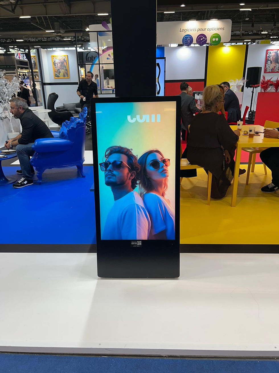 Thumbnail: chevalet digital montrant des promotions