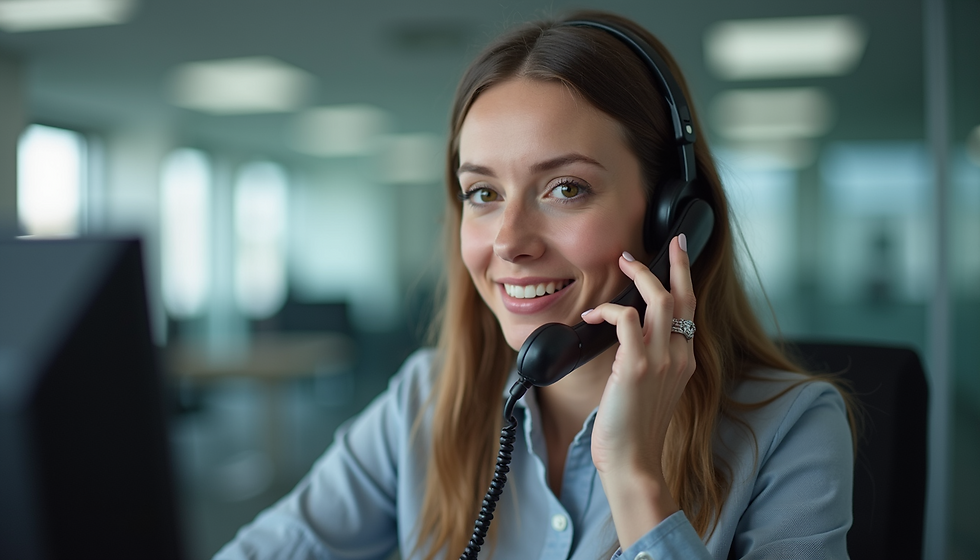 Vue en plongée d’un bureau avec un téléphone et un ordinateur portable affichant un site web