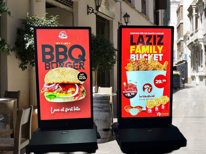 Chevalet digital double face Kapuccino