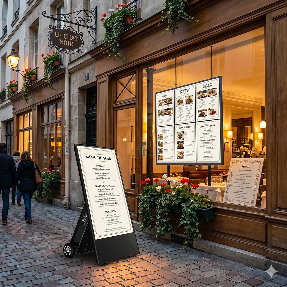 Les écrans incontournables dans l'univers de la restauration : quel choix pour attirer les clients ?