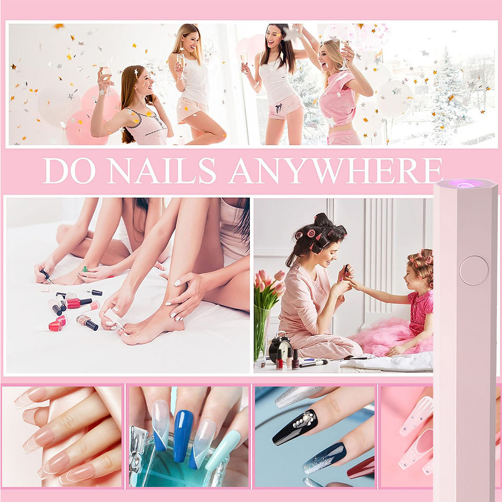 Thumbnail: YIKOOLIN Convenient Handheld Nail Dryer Lamp UV/LED Nail Curing All Gel Polish N