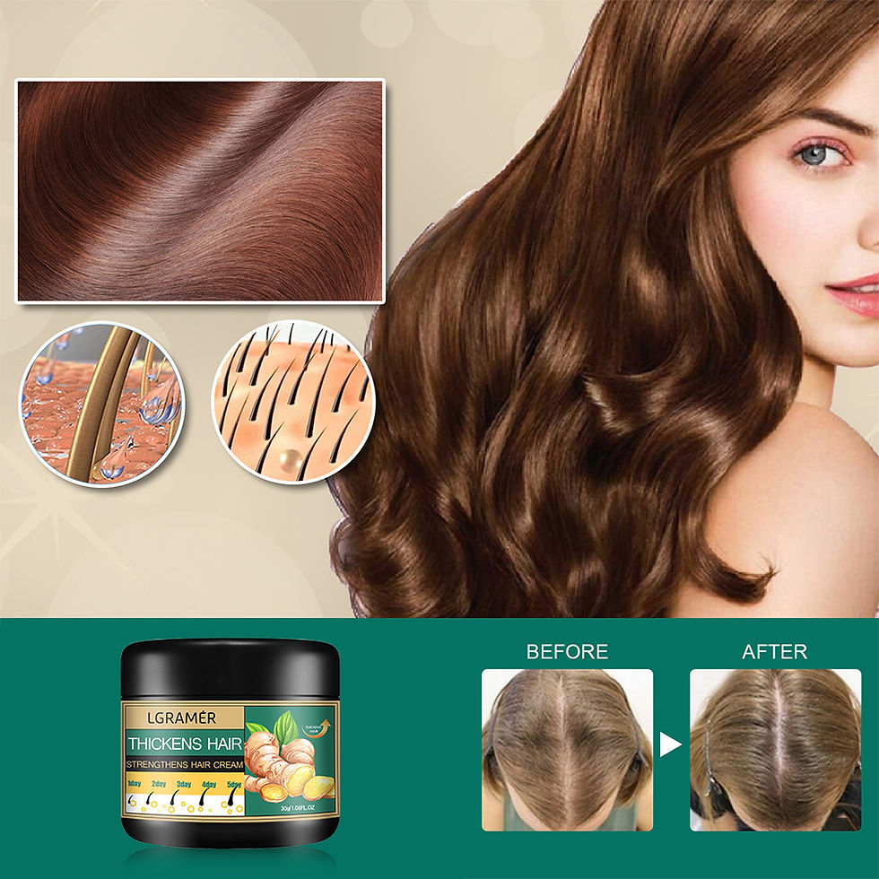 Thumbnail: Hair Growth Cream Ginger Alopecia Regrowth Repairing Prevent Hair Loss Baldness 
