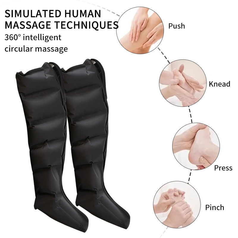 Thumbnail: JinKairui Electric Pneumatic Leg Massager Extended Version for Deep Relaxation o