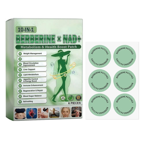 10-in-1 Berberine x NAD+ Weight Management Assistance Patch Easy