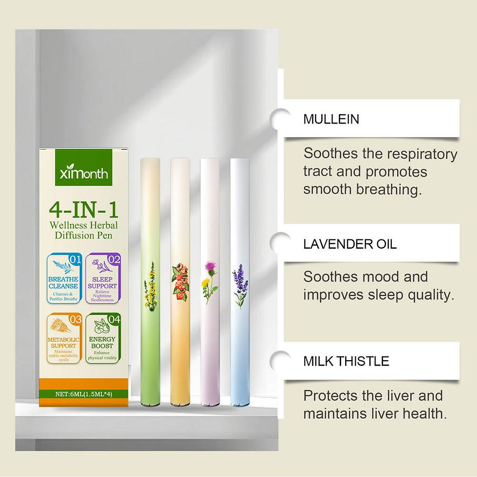 Thumbnail: 4-in-1 Aromatherapy Diffuser Pen Invigorating Relaxing the Senses Clear Breathin
