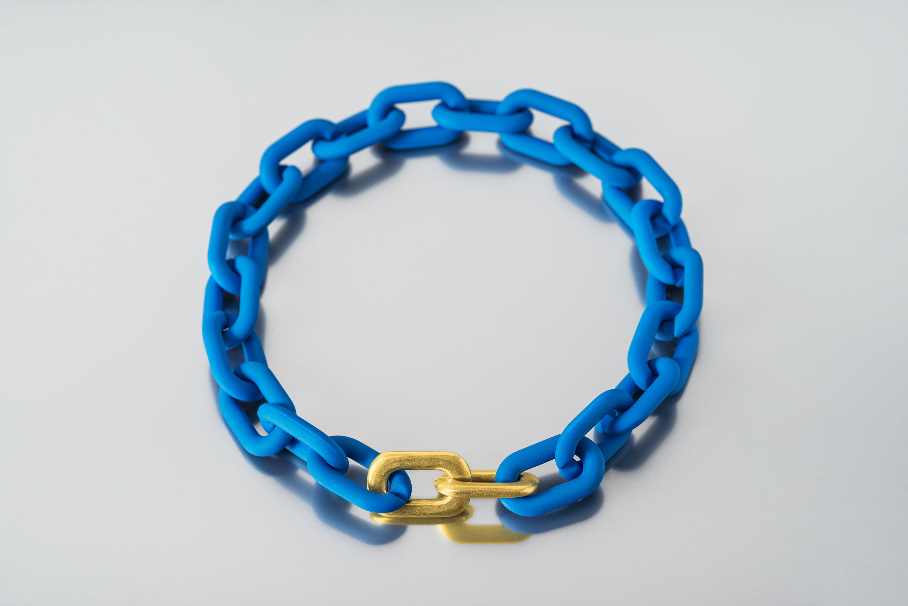 Unchained Gold - Necklace (Blue)