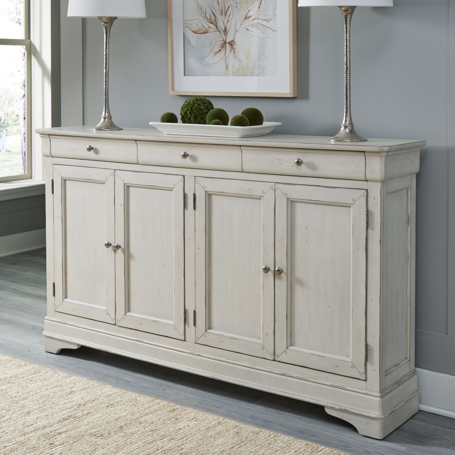 LIB Morrow Bay Hall Buffet - White