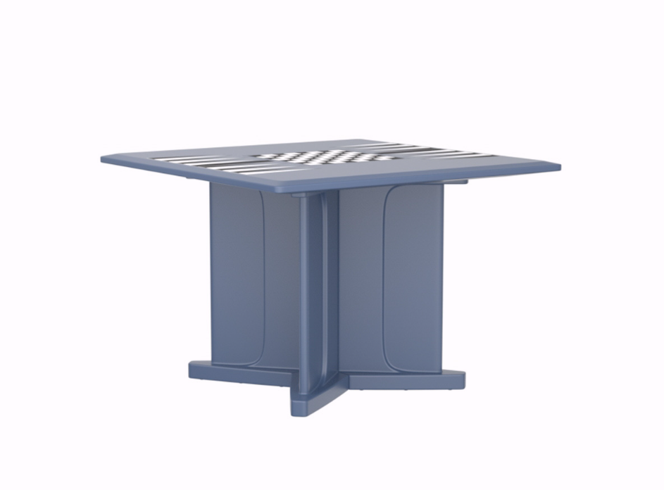 Heavy Duty 42" X Base Molded Square Game Table