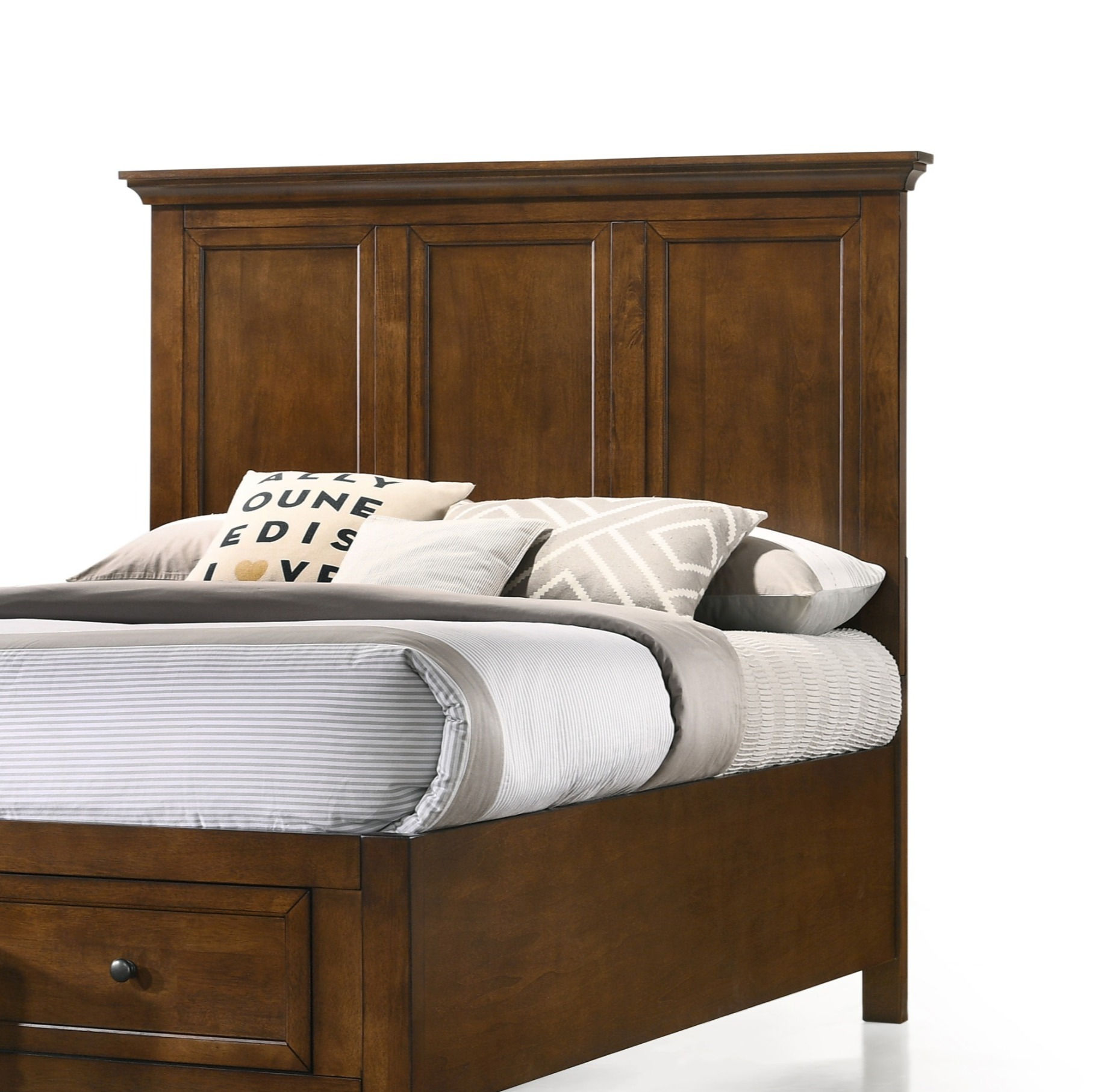 SM-BR-4325T-TUS-HB San Mateo Full Panel Headboard - Tuscan