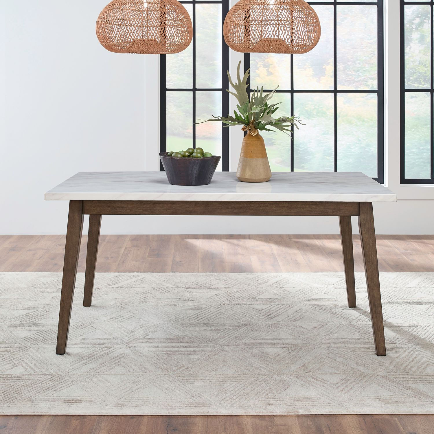 LIB Edison Rectangular Leg Table