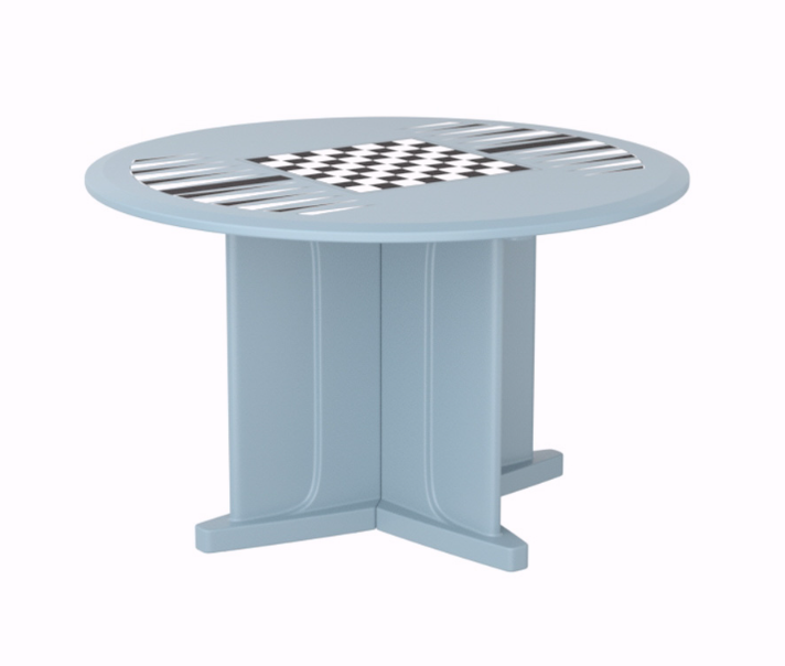 Heavy Duty 48" X Base Molded Game Table