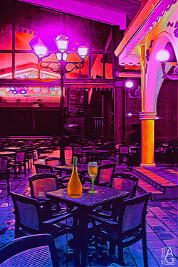 Cafe at night