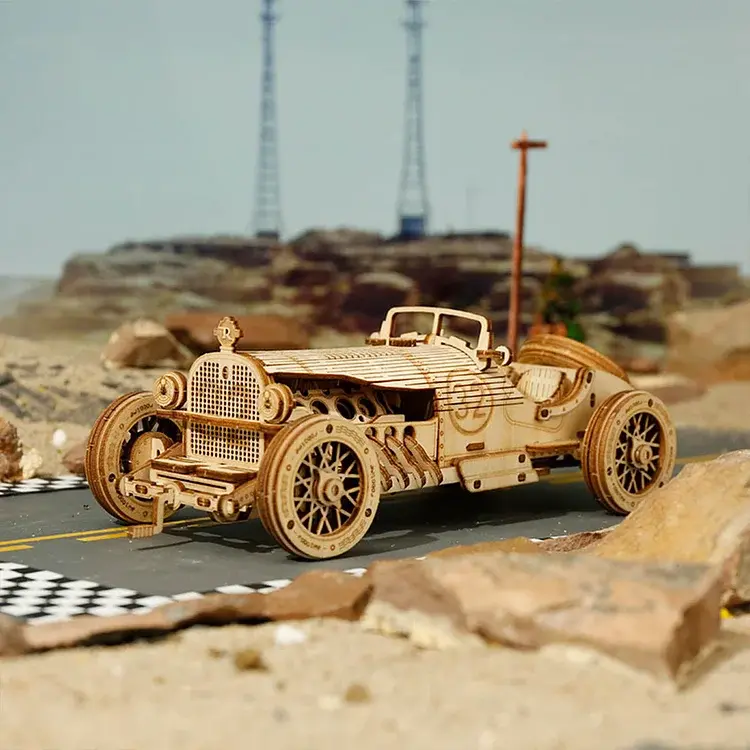 Thumbnail: ROKR Grand Prix Car Scale Model 3D Wooden Puzzle