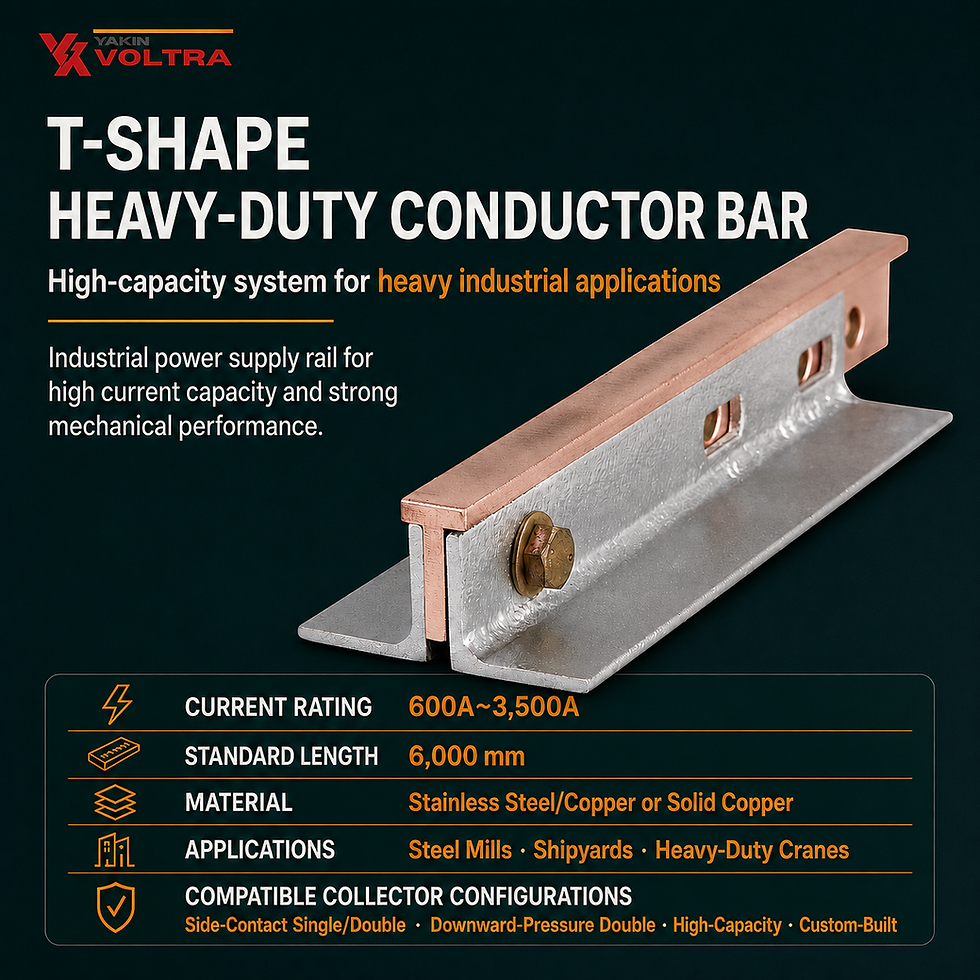 T-shape heavy-duty conductor bar