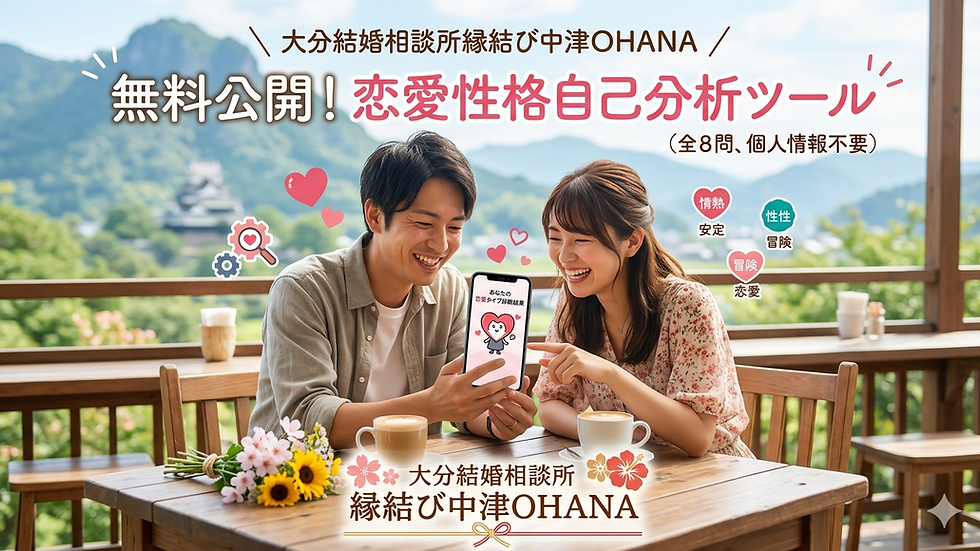 完全無料・全8問】恋愛性格傾向の自己分析ツール