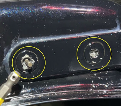 2023.06.12 [Screw Rescue Report] Stripped screws on the tailgate of HILUX