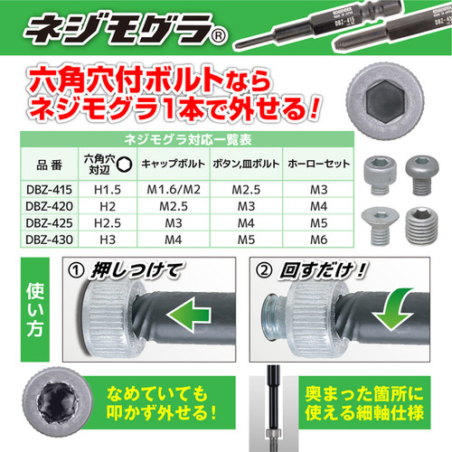 TDZ-830 MINIドライヴ&ネジモグラ「裏技」セット | 株式会社エンジニア