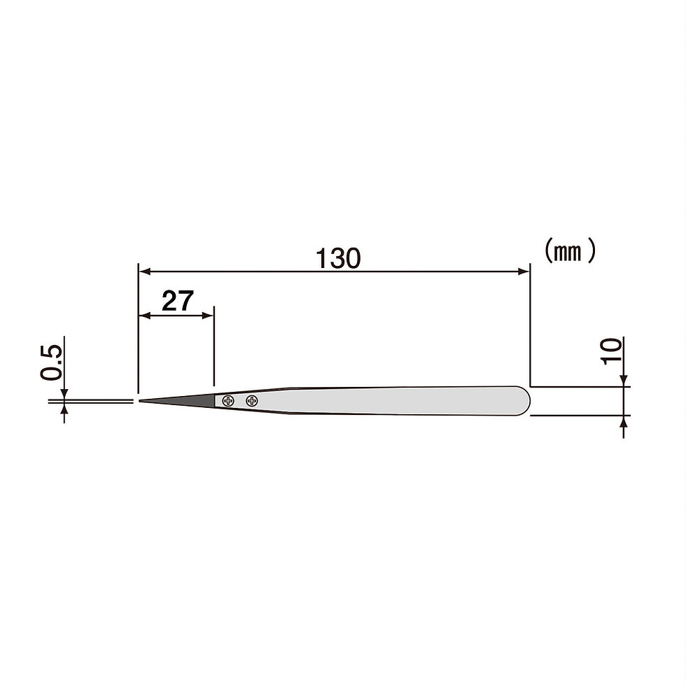 Miniaturbild: PTZ-41 ESD-Pinzette mit Kunststoffspitze