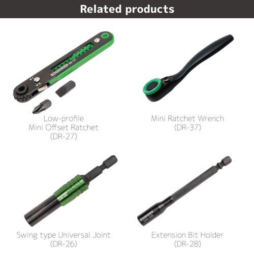 DZ-276 Mini Offset Ratchet & VERTEX Extractor Set | ENGINEER INC