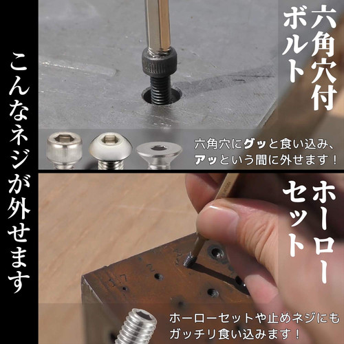 ネジ外し工具】 ネジザウルスモグラ 対辺：5mm 軽症用ビット DBZ-65
