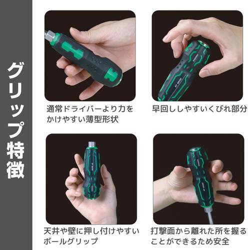 ネジザウルスGTドライヴ02 +No.2 貫通 ドライバー 差替 DZ-72