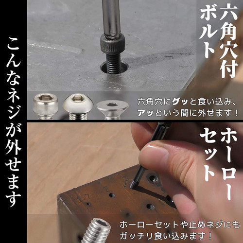 ネジ外し工具】 ネジザウルスモグラ ミドル 対辺：5.0mm
