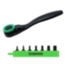 DR-372 Mini Ratchet Wrench & Ultra Short Hex Bit Set