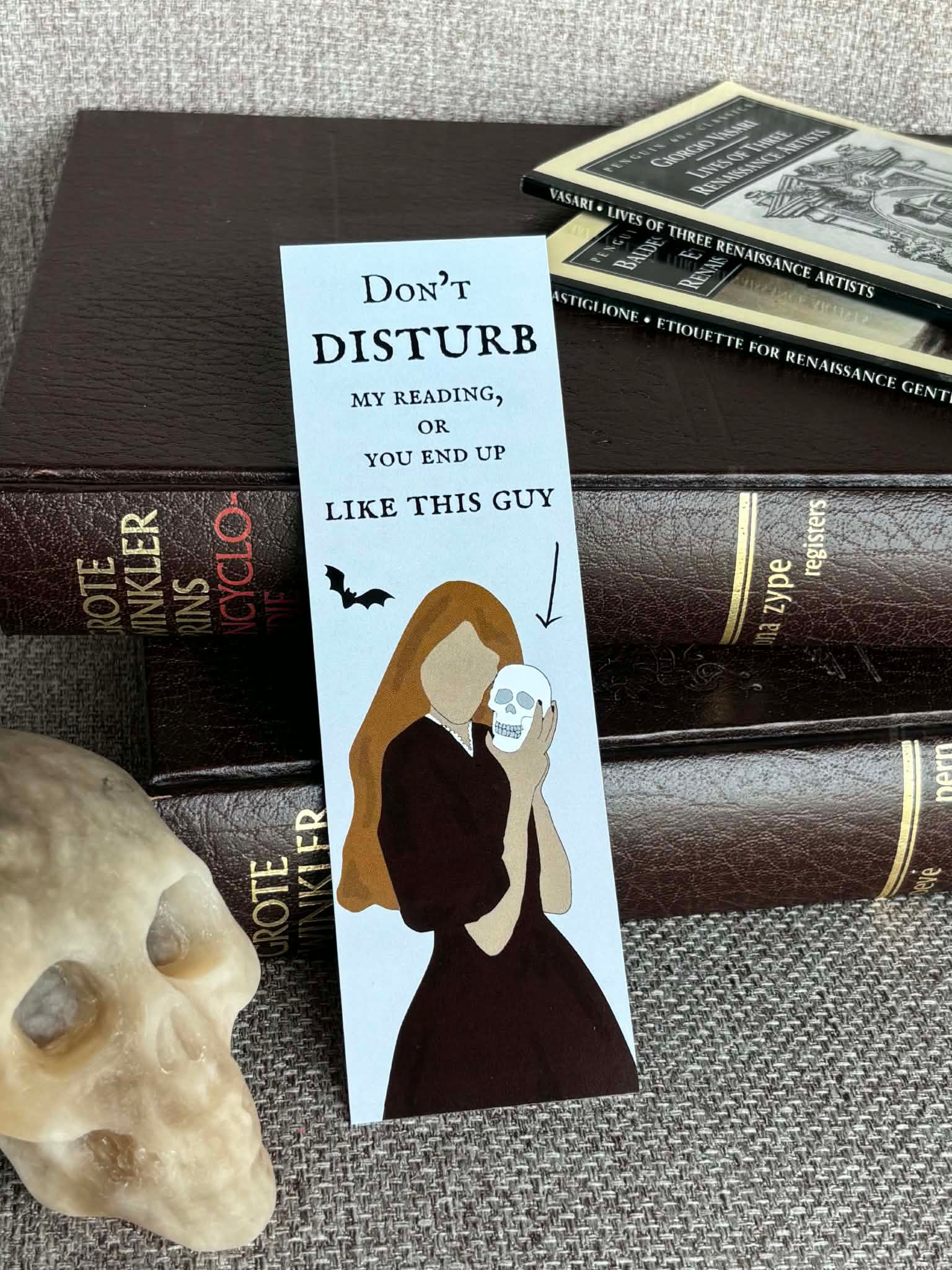 Bladwijzer "Don't disturb my reading"