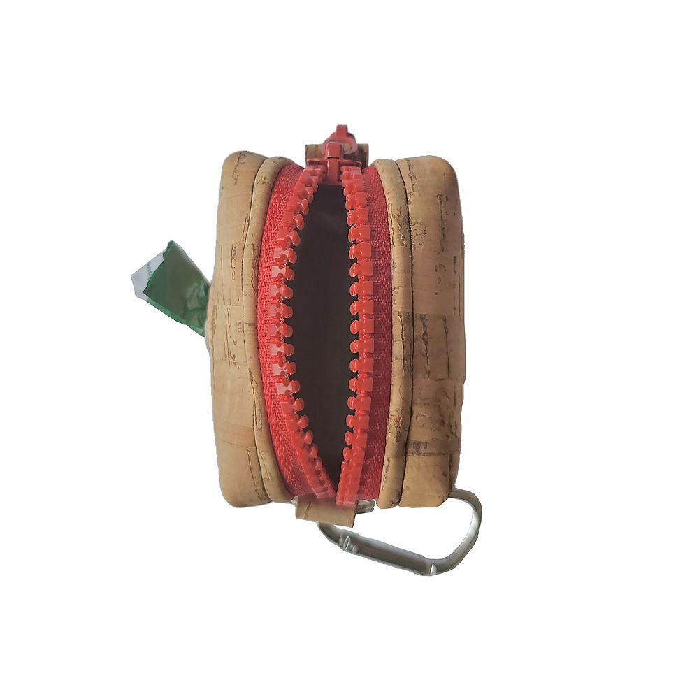 Thumbnail: Dog Poop Bag Dispenser - Natural Cork  - Eco Friendly and Vegan