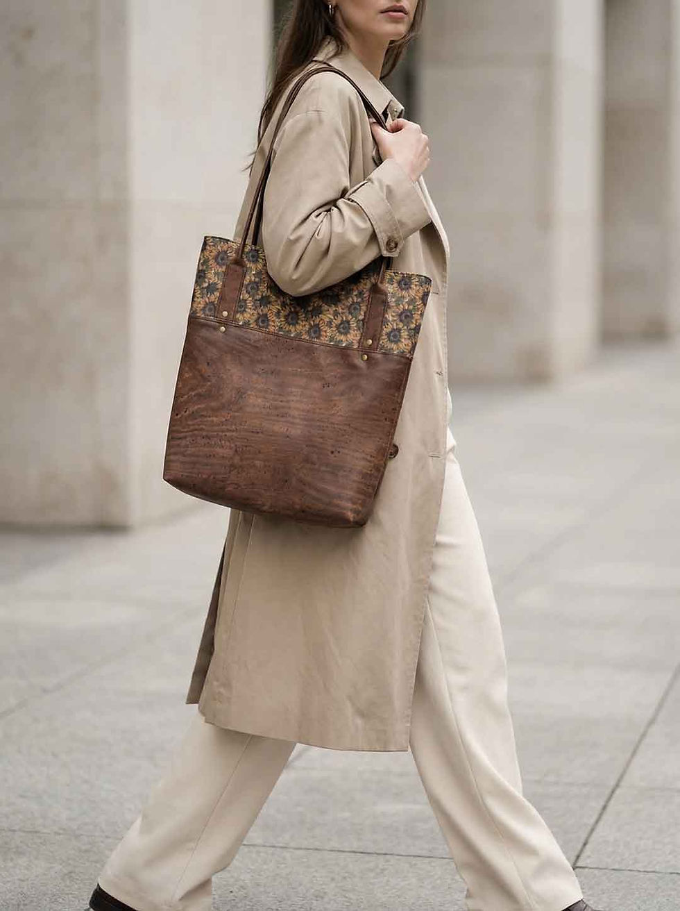 Thumbnail: Sunflower - Cork Tote Bag