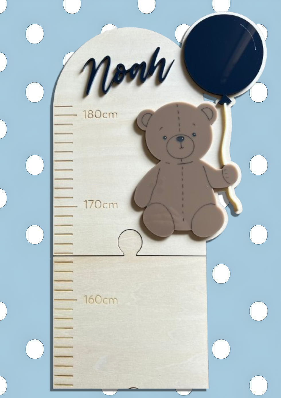 Kids Teddy Bear Growth Chart