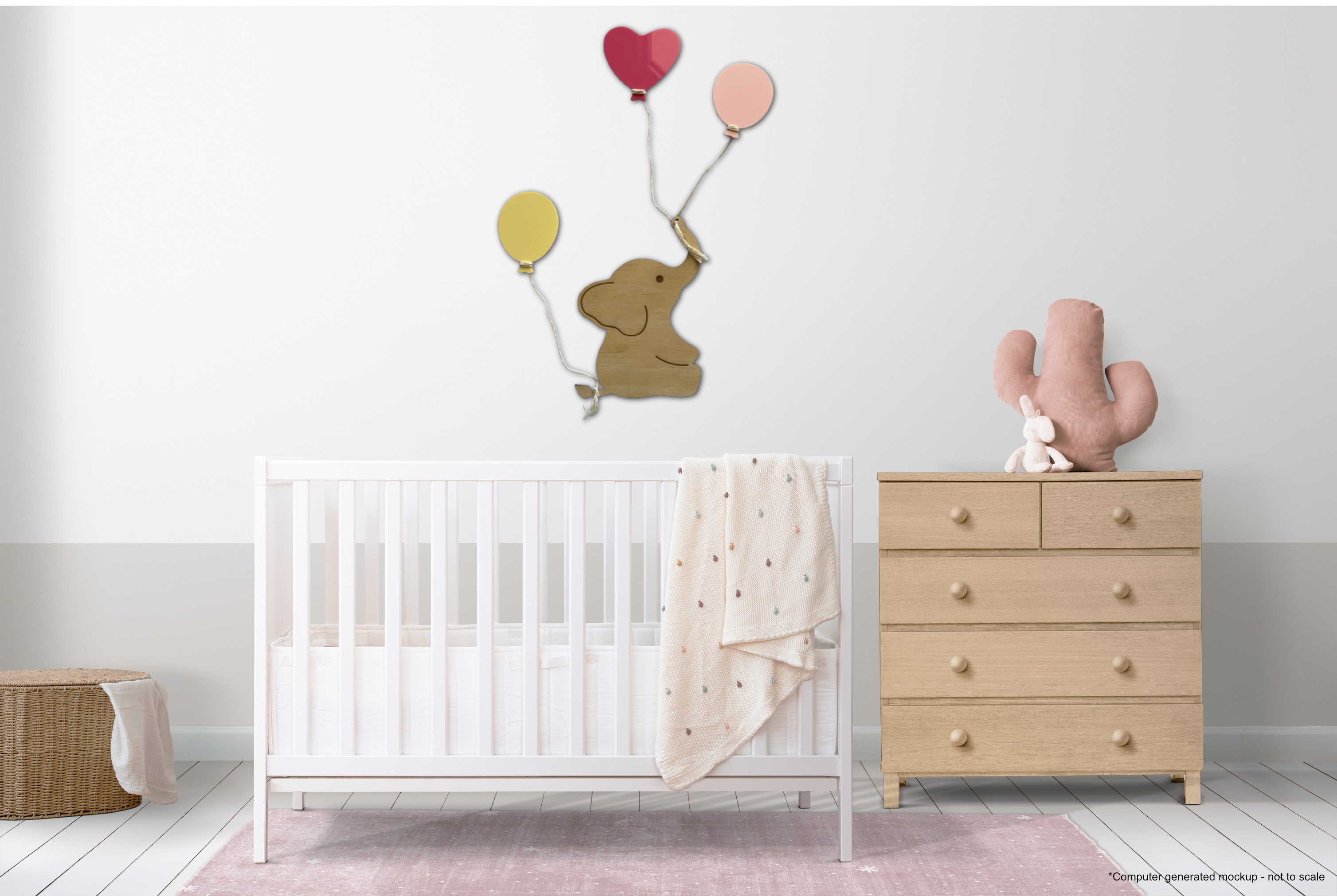 Ellie the Elephant - Nursery Wall Decor