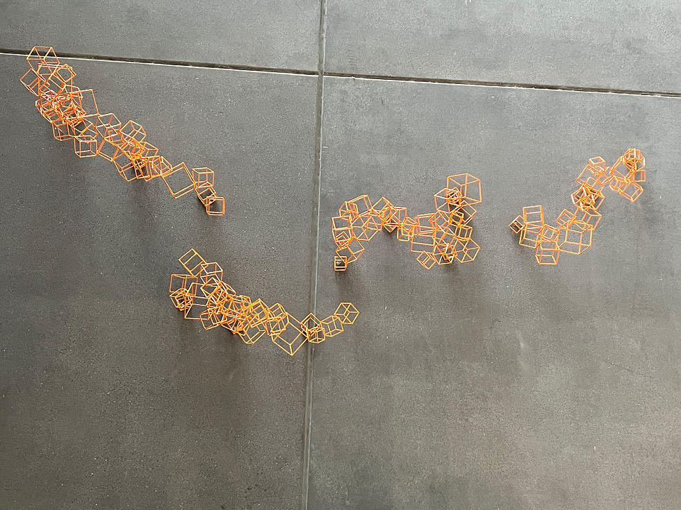 Botanic Antiqua is reminiscent of ancient tree roots that have broken through the concrete wall to remind viewers of the ancient history of our land.