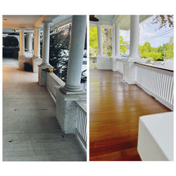 Porch floor installation