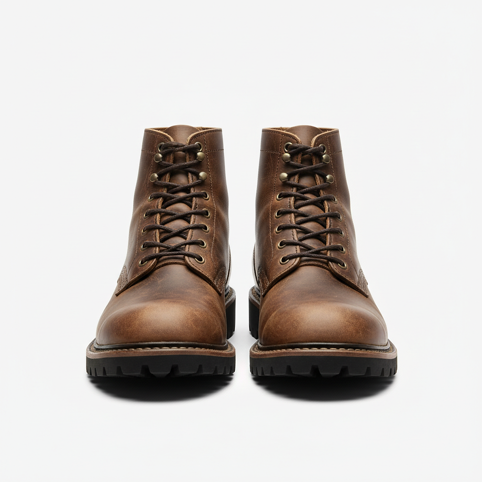 Distressed Leather Boots