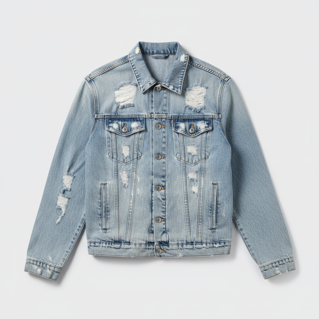 Distressed Denim Jacket
