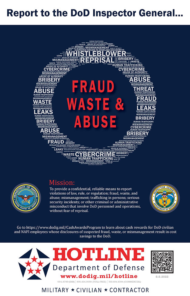 Department of Defense Hotline poster