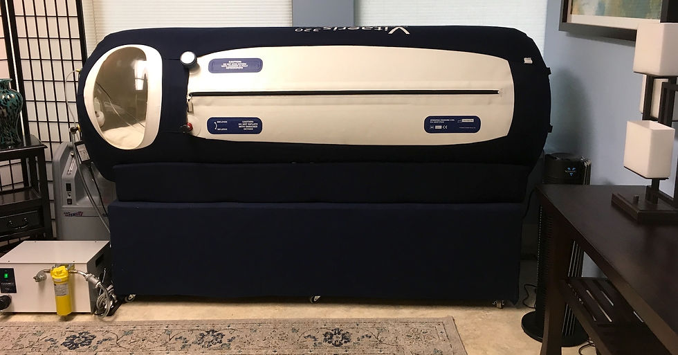 Rebecca Harder Truly Terrain Hyperbaric Oxygen Chamber when in Portland Oregon 2016