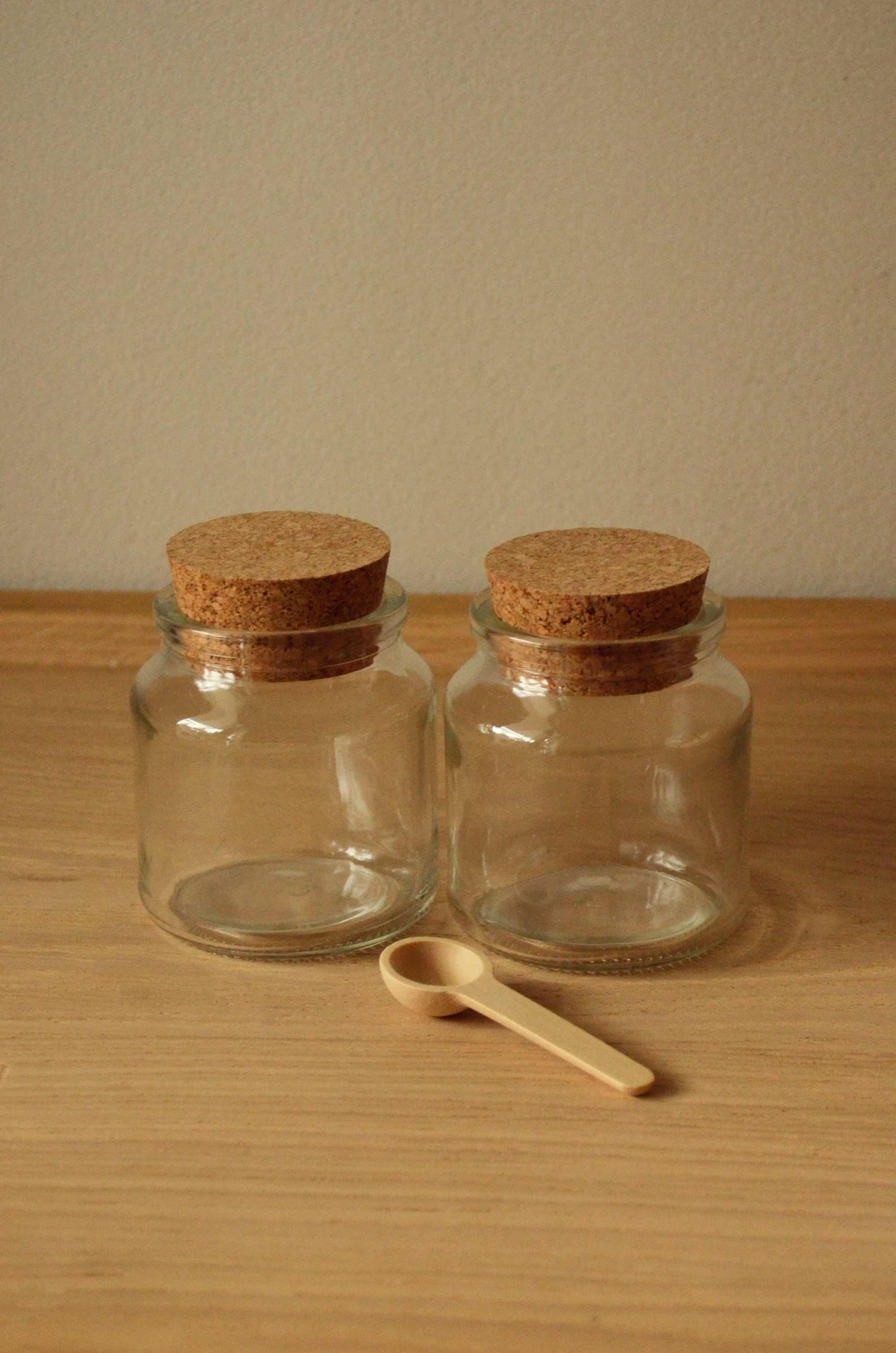 Frascos de cristal especias