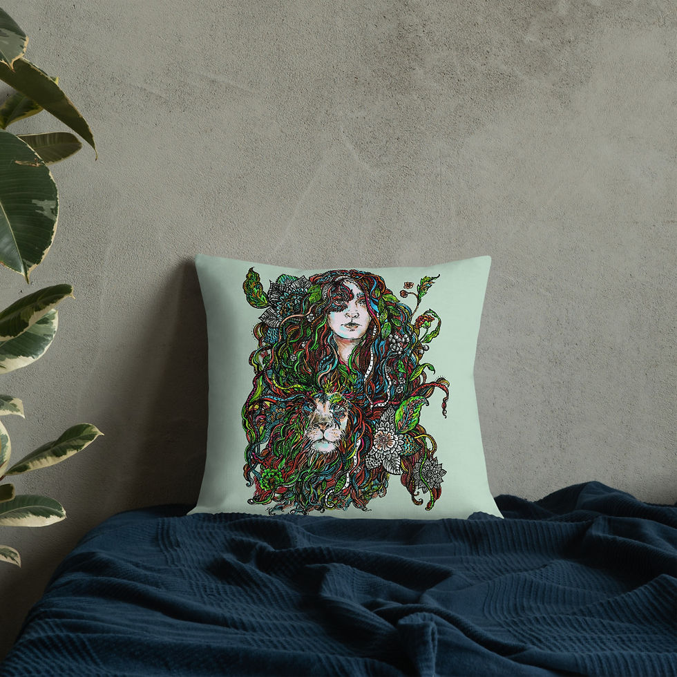 Thumbnail: Lioness-Premium Pillow