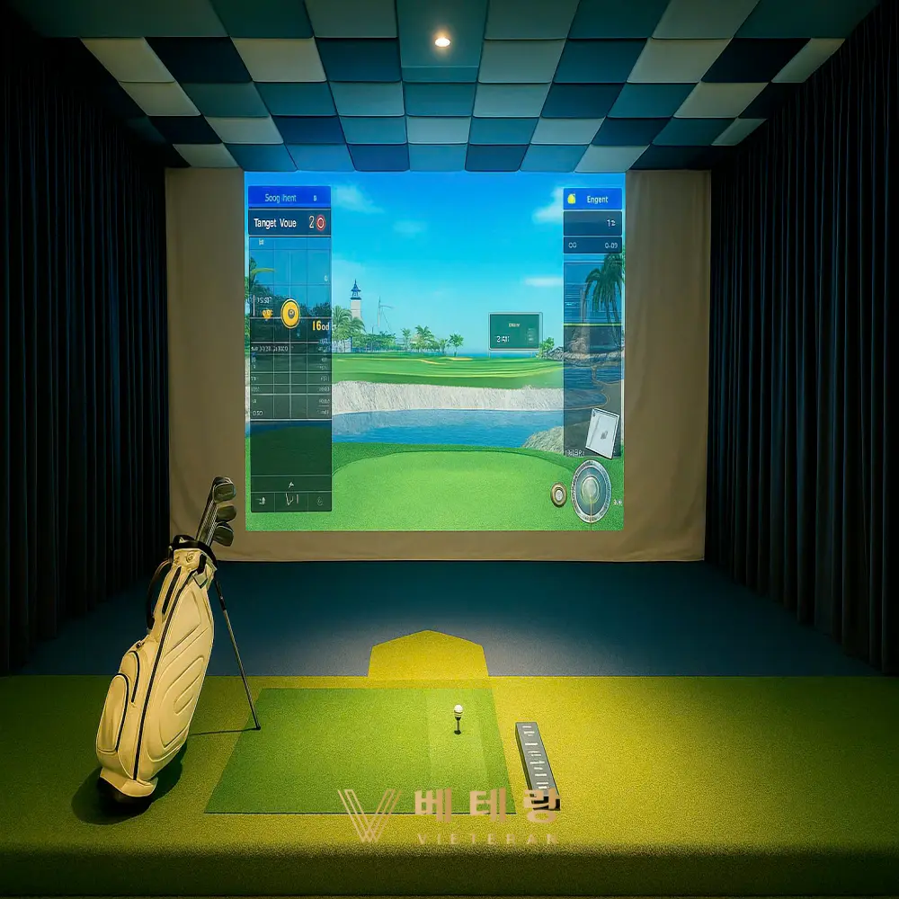 다낭 탑 스크린 골프 바 내부 사진