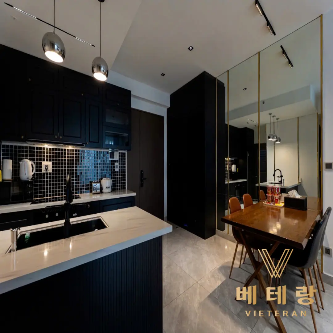 호치민 미드타운 아파트 거실 사진